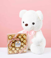 เซ็ตของขวัญเฟอร์เรโร่และตุ๊กตาหมีน่ารัก